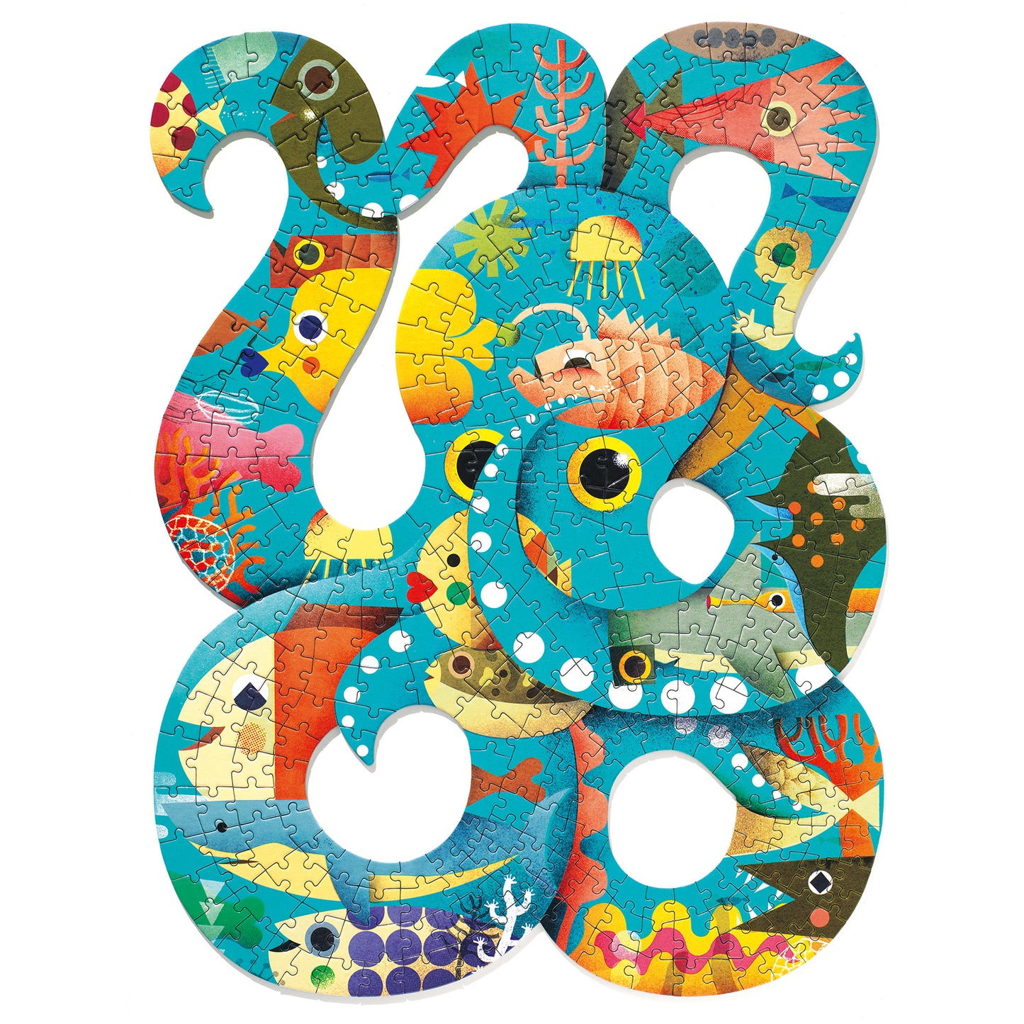 Djeco Puzzle - Octopus 350 Teile